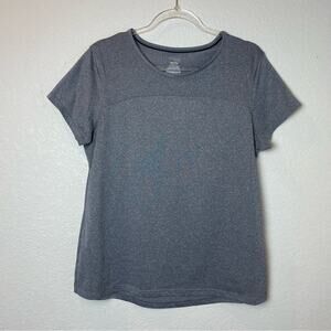 DANSKIN NOW Dark Heather Gray with Cutout in Back Size XL